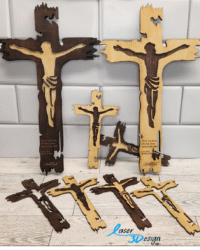 Jesus Absent From the Cross Wooden Resurrection Wall Art